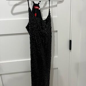 Kayamiya Black Sequin Dress